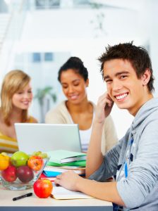 Young male student