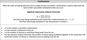 combinations