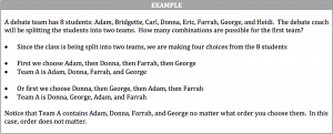combinations example