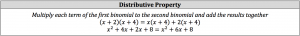 distributive property