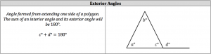 exterior angles