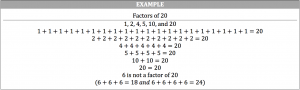 factors of 20