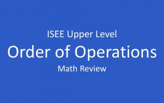 isee order of operations