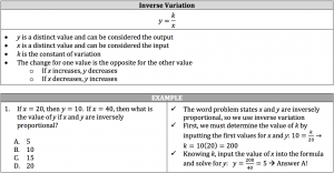 inverse variation