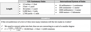length measurements