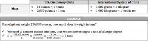 mass measurements