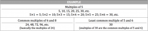 multiples of 5
