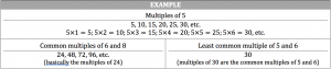 multiples of 5