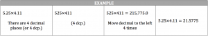 multiplying decimals