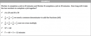 work word problem example