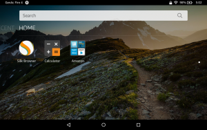 home screen