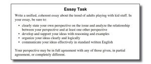 ACT Writing 2020 Prompt