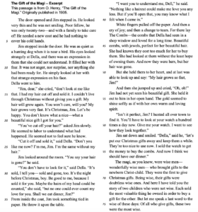 Christmas Passage Image - The Gift of the Magi