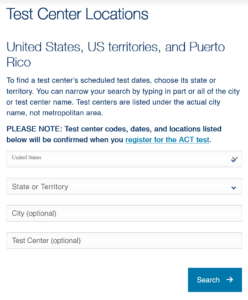act test dates
