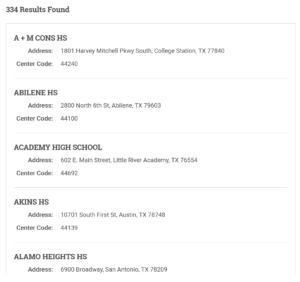 sat test date