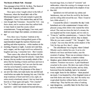Excerpt from The Souls of Black Folk, pages 45-47